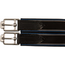 Stuuben Leather Long Overlay Girth - Ebony