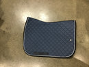 Ogilvy Jump BP - Steel Blue /White Piping/Black binding with girth loops