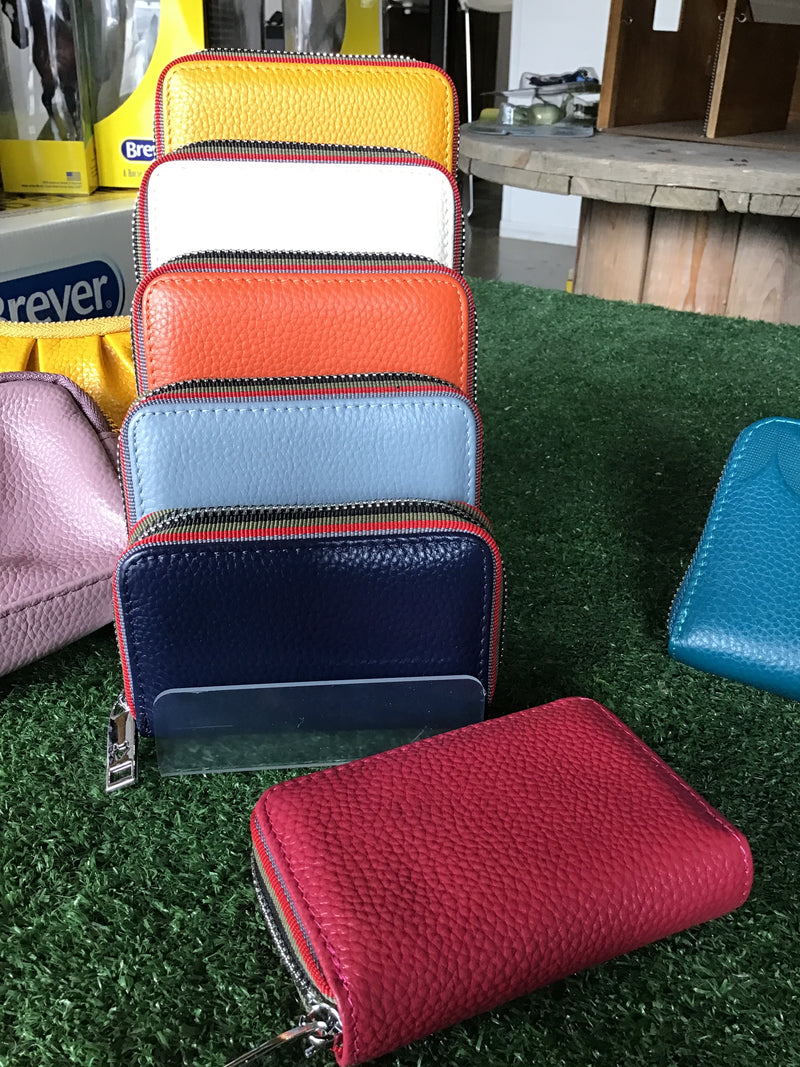 Small leather purse RFID