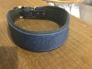 Embossed leather Dog collar