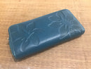 Stamped leather purse