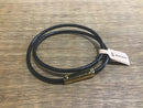 EM Leather wrap bracelet