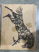 Metal laser cut horse head art