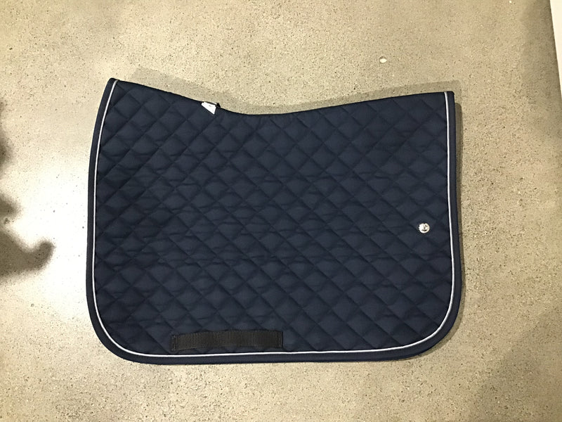 Ogilvy Jump BP - Navy /Silver Piping/Navy binding with girth loops