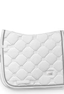 Equestrian Stockholm Dressage Saddle Pad - White Perfection Silver