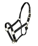Shires Arma Nylon Halter with Leather Crownpiece