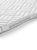 Equestrian Stockholm Jump Saddle Pad Modern White Perfection