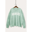 French Terry Sweatshirt - HORSES