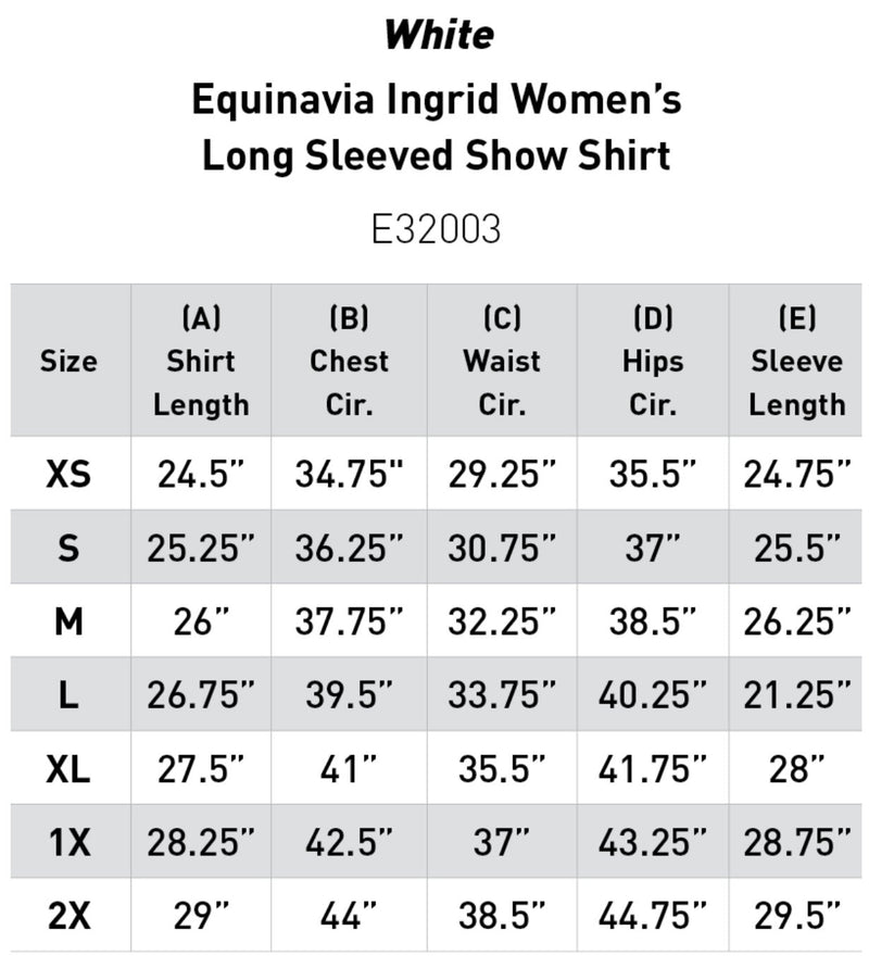 Equinavia Ingrid Womens Long Sleeved Show Shirt - Rider's Tack.Apparel.Supply