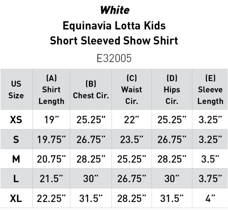 Equinavia Lotta Kids Short Sleeved Show Shirt - Rider's Tack.Apparel.Supply