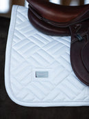 Equestrian Stockholm Jump Saddle Pad Modern White Perfection