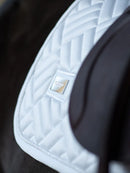 Equestrian Stockholm Jump Saddle Pad Modern White Perfection