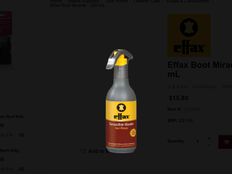 Effax horse boot miracle - Rider's Tack.Apparel.Supply