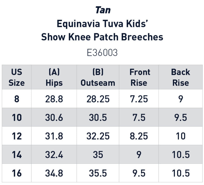 Equinavia Tuva Kids Knee Patch Show Breeches - Rider's Tack.Apparel.Supply