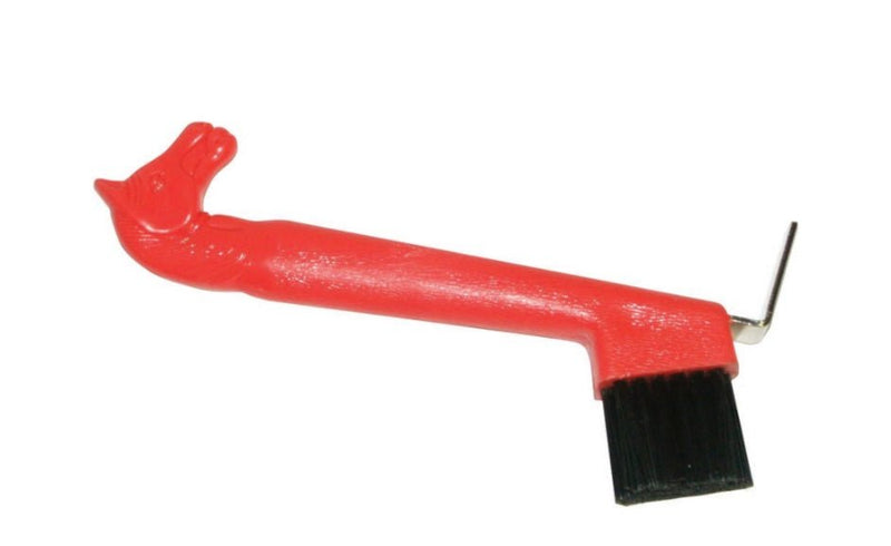 Horsehead Hoof Pick with Brush - Rider's Tack.Apparel.Supply