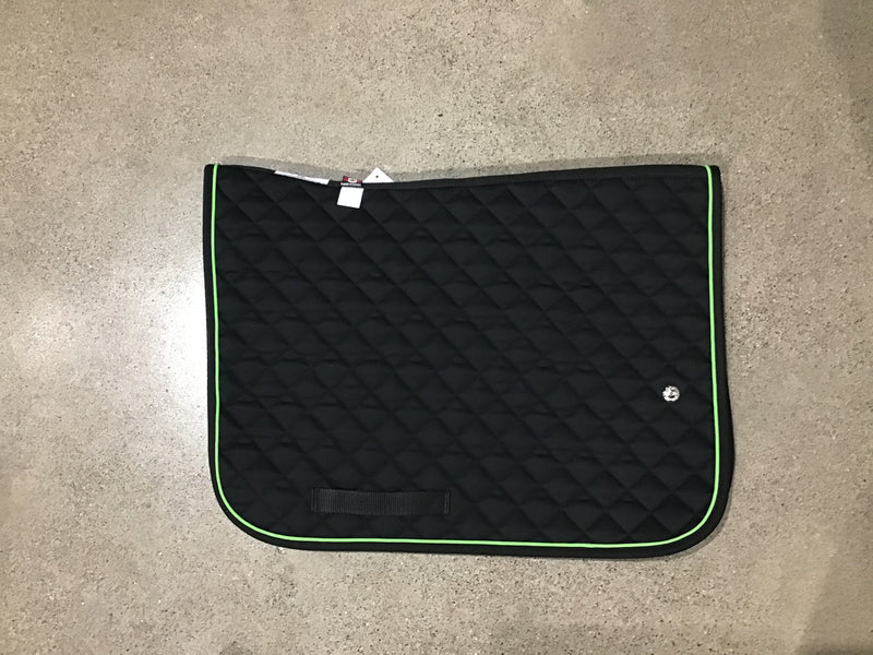 Ogilvy Jump Pony BP Black/Lime piping/Black binding with girth loops