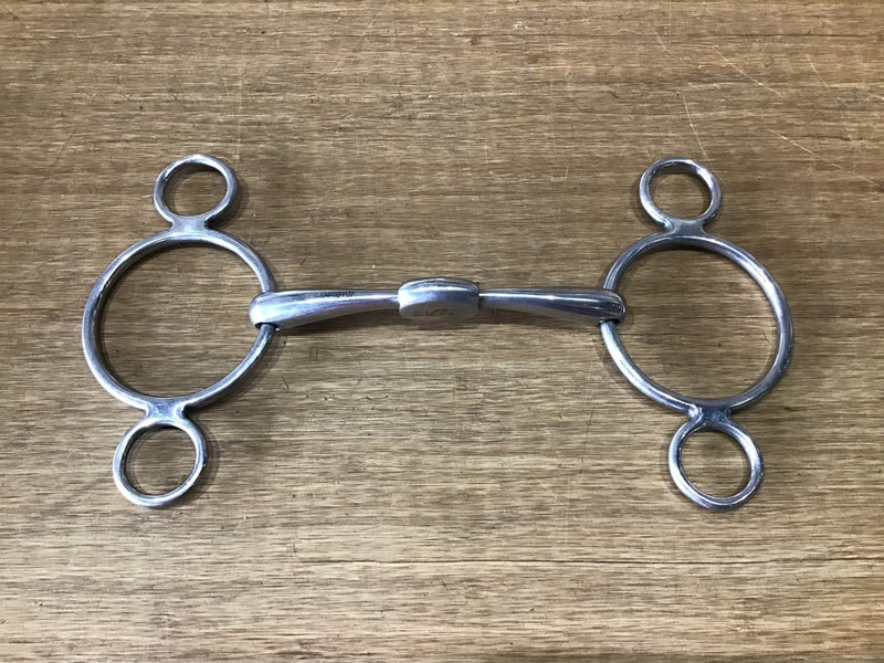 JK04 Winning Tongue Plate 3 Ring Gag 5.25 - Rider's Tack.Apparel.Supply