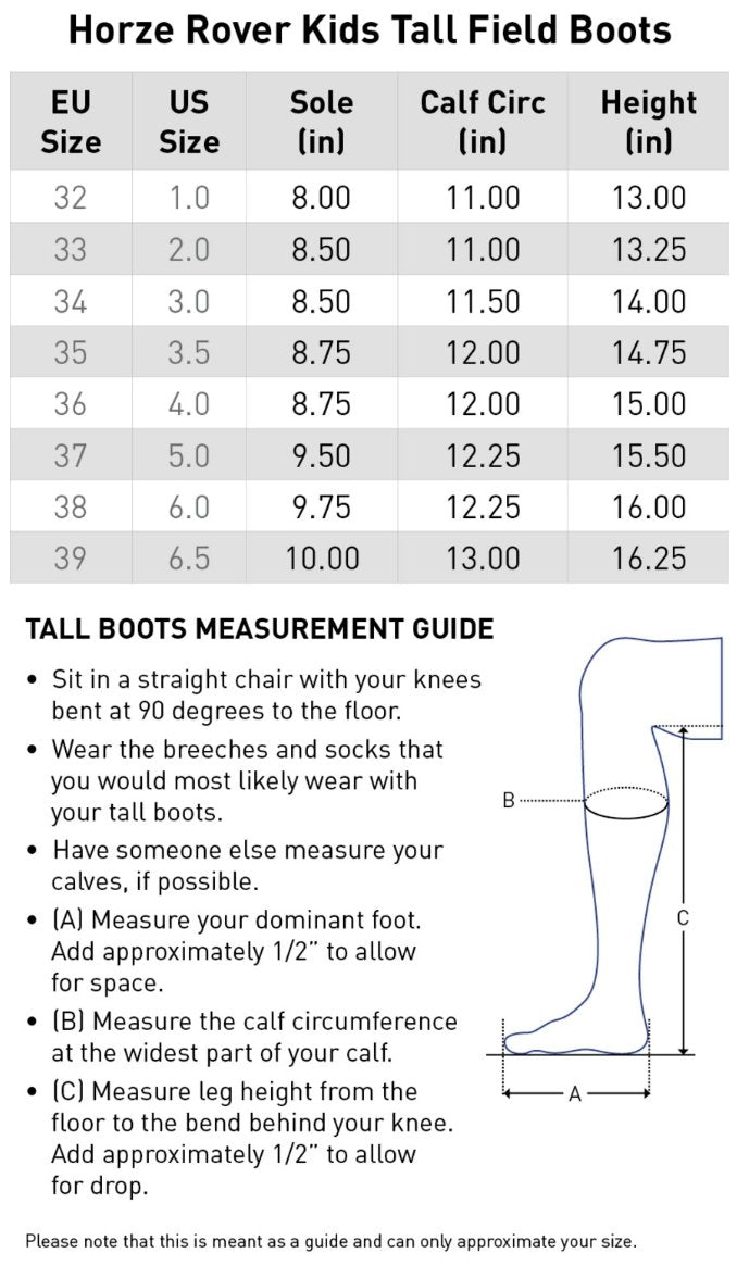 Kids Rover Tall Boots - Rider's Tack.Apparel.Supply