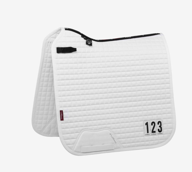 Lemieux Cotton Dressage Competition Pad WHITE - Rider's Tack.Apparel.Supply