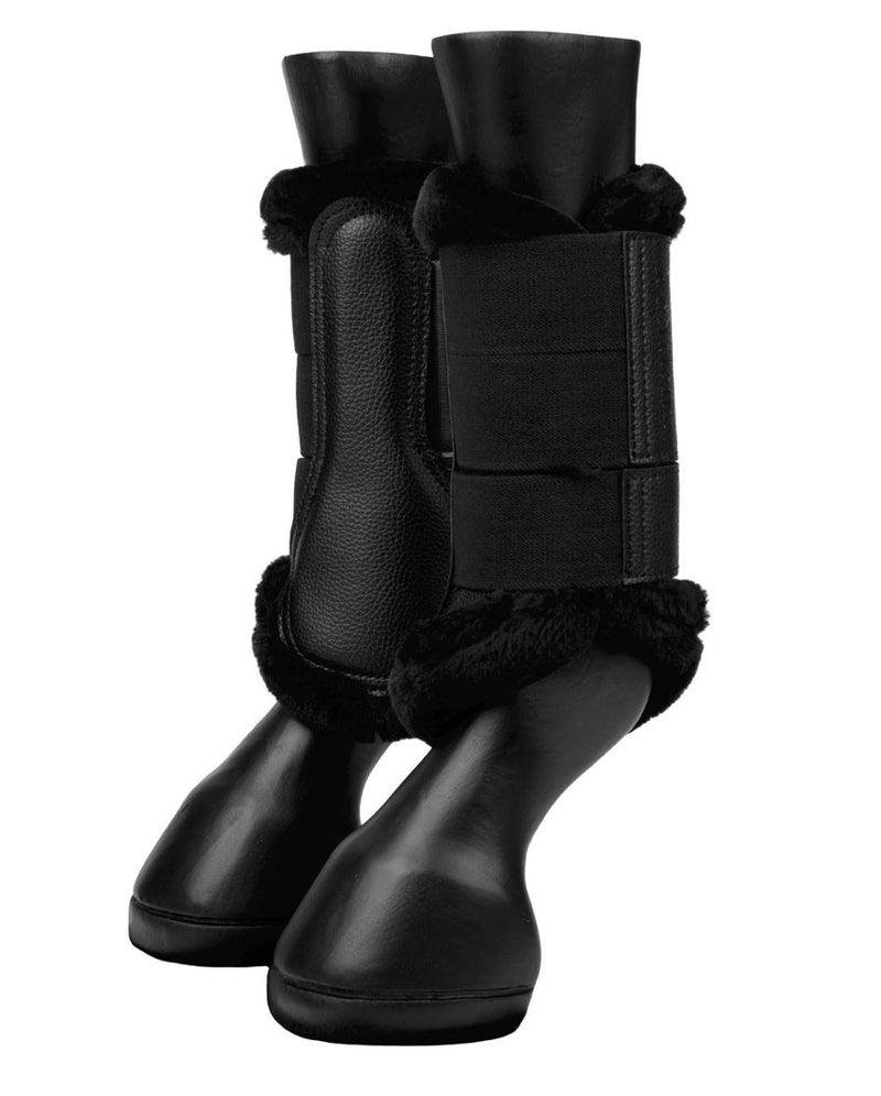 LeMieux Fleece Edge Mesh Brushing Boot - BLACK - Rider's Tack.Apparel.Supply