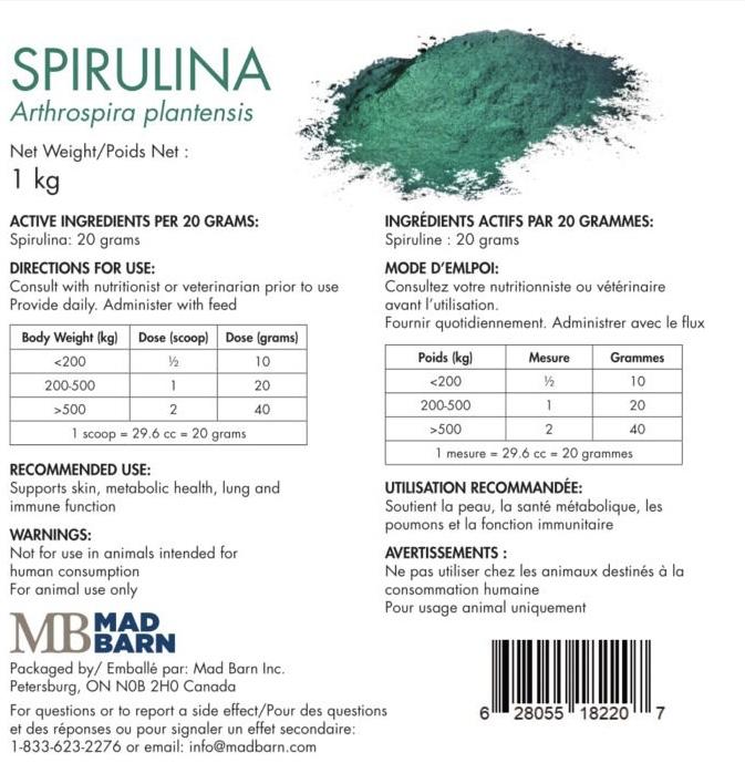Mad Barn Spirulina - Rider's Tack.Apparel.Supply
