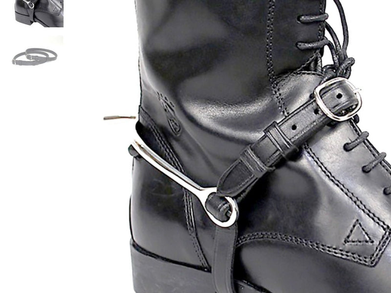 Nunn Finer Leather Spur Strap black - Rider's Tack.Apparel.Supply