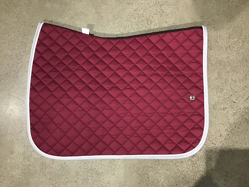 Ogilvy Jump BP - Burgundy/White piping/Light grey binding - Rider's Tack.Apparel.Supply