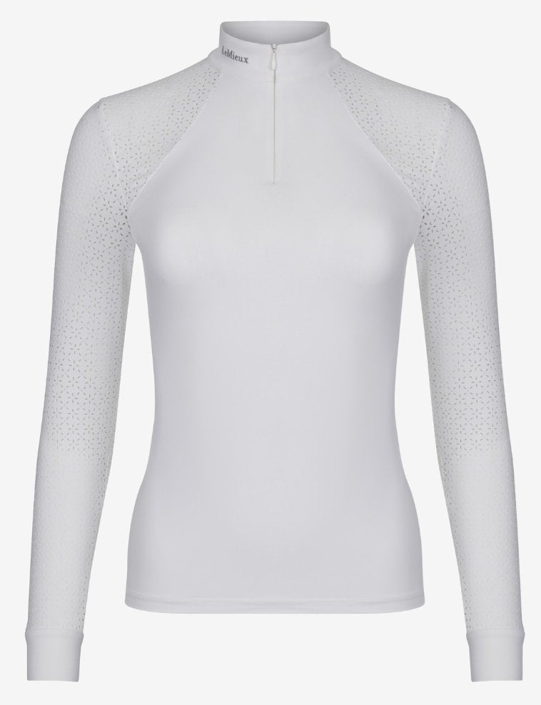 Olivia Long Sleeve Show Shirt White - Rider's Tack.Apparel.Supply