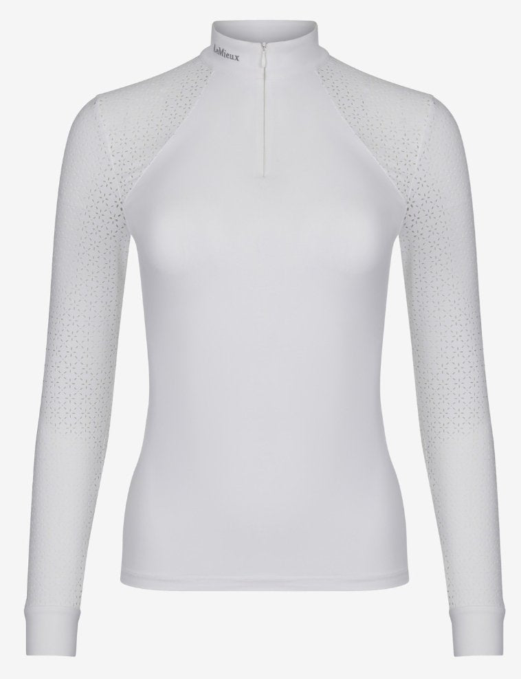 Olivia Long Sleeve Show Shirt White - Rider's Tack.Apparel.Supply