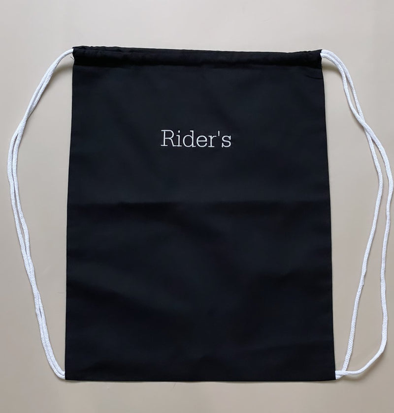 Rider’s Black Draw String Bag - Rider's Tack.Apparel.Supply