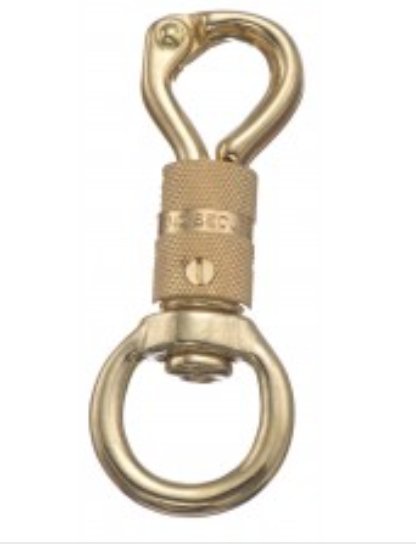 SOLID BRONZE WITH STAINLESS STEEL SCREWS AND SPRINGS SNAP - 1 1/8" - Rider's Tack.Apparel.Supply