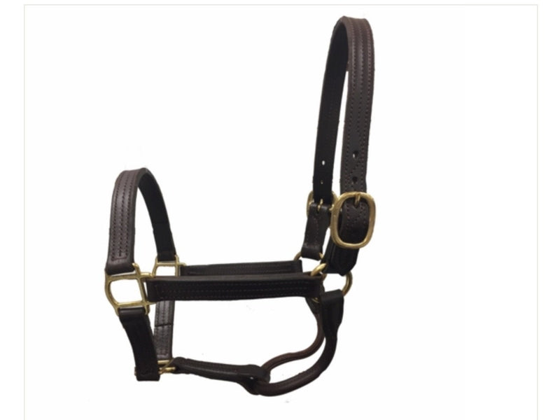 Triple Stitched Leather Halter - Rider's Tack.Apparel.Supply
